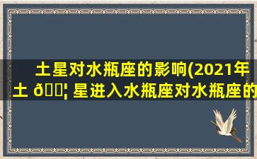 土星对水瓶座的影响(2021年土 🐦 星进入水瓶座对水瓶座的影响)